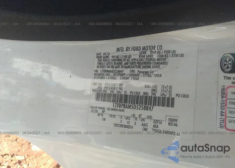 2013 Ford Mustang V6 из США, поврежденный, VIN 1ZVBP8AM5D5258847